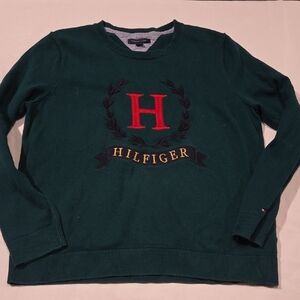 Tommy Hilfiger Dark Green Crewneck Sweater